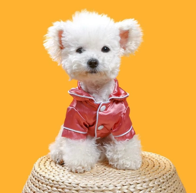 Pink pet pajamas