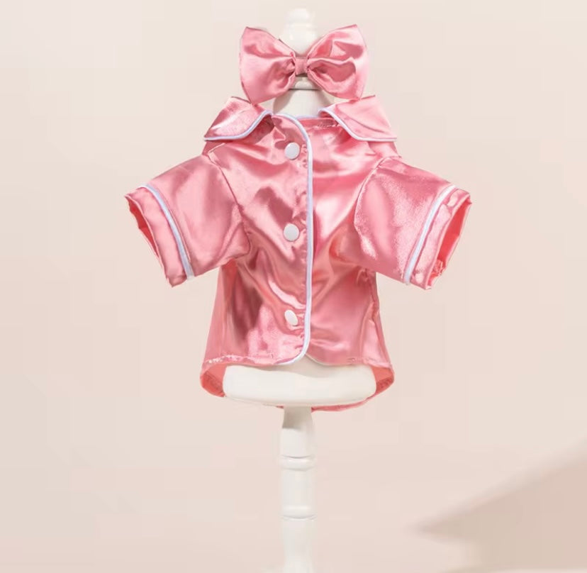 Pink pet pajamas